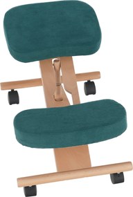 Scaun ergonomic, petrol/ fag, FLONET