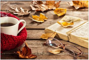Tablou - Ceainărie de toamnă (90x60 cm)