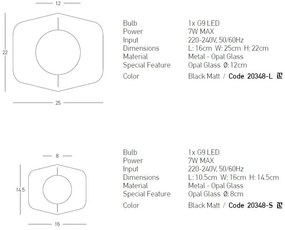 Aplica de perete design modern Ripley L