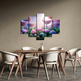 Tablou - Ciuperci sub lună plină (150x105 cm)