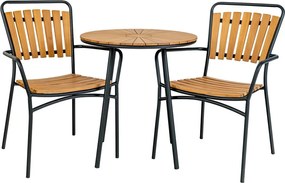 Masă de dining rotundă din lemn de tec ø 70 cm Cleveland – House Nordic