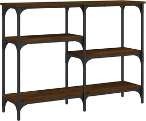 vidaXL Măsuță consolă, stejar maro, 102x29x75 cm, lemn prelucrat