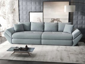 Canapea extensibilă dumonde cu ladă de depozitare si sezut confortabil din spuma high-density, Loana Zoom Gri 300x100 cm