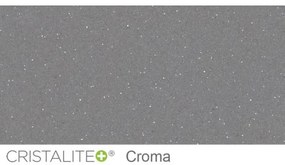 Chiuveta bucatarie Schock Typos D-150S Cristalite Croma, granit, reversibila, montare pe blat 86 x 43.5 cm