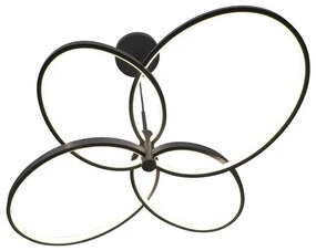 Lustră LED suspendată pe cablu RIBBON LED/37W/230V 4000K neagră