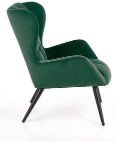 Fotoliu Tyrion velvet verde H91 cm