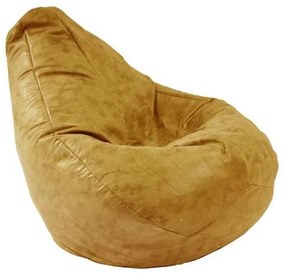 Fotoliu Nirvana Hobbit Pufrelax, Material Textil - Amber (caramel,maro)