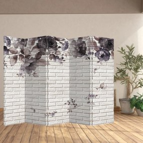 Paravan - Perete și buchet (210x170 cm)