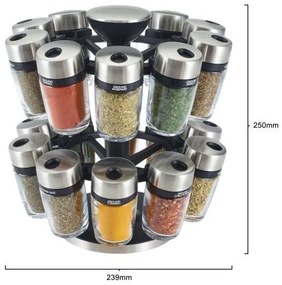 Cole&Mason - Suport rotativ MASTER cu 21 recipiente pentru condimente