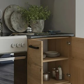 Set bucătărie ROSALIA 240 cm, stejar craft