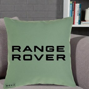 Perna Personalizata cu emblema Range Rover, 40x40 cm, Verde, Husa Detasabila, Perna Inclusa, BEKZ®