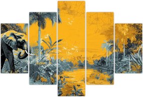 Tablou - Elefant în natură (150x105 cm)