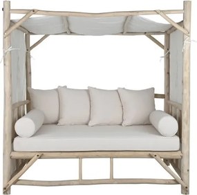 Pat relaxare exterior din lemn de tec " Natural "