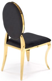 Scaun sufragerie Regino (negru + auriu). 1123671