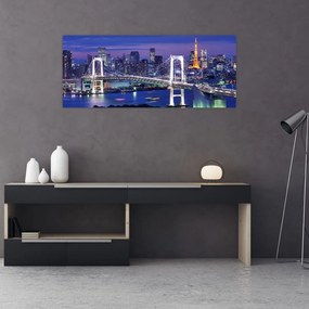 Tablou metropolei nocture (120x50 cm)