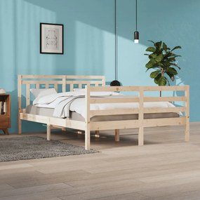vidaXL Cadru de pat, 160x200 cm, lemn masiv