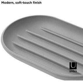 Săpunieră gri din plastic Touch – Umbra