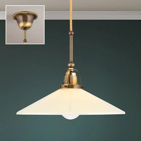 Lustra, Pendul realizat manual design rustic ARTDESIGN, patina/ champagne