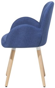 Set 2 buc. scaune pentru sufragerie Broville (albastru marin). 1009895