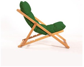 Set mobilier de grădină verde/natural din lemn de fag pentru 2 persoane – Floriane Garden