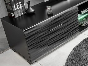 Zondo Mobilier living Bolivar 4 (Negru + folie lucioasă). 1054026