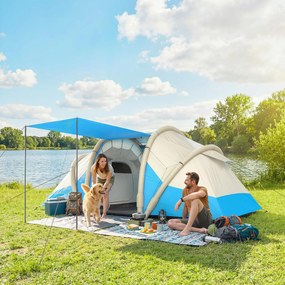 Outsunny Cort gonflabil rapid de montat, refugiu de aer, cort de camping | Aosom Romania