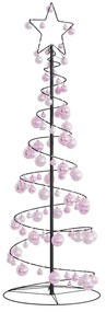 vidaXL Pom de Crăciun cu LED-uri 100 LED-uri alb cald 150 cm