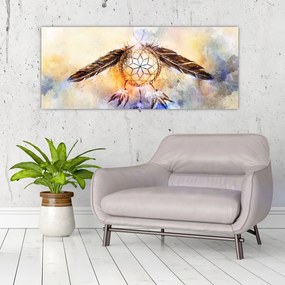 Tablou - Captator de vise cu pene (120x50 cm)