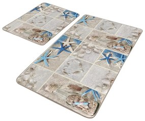 Covorașe de baie bej 2 buc. 60x100 cm – Mila Home