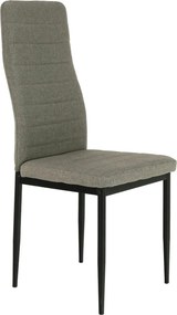 Scaun COLETA NOVA, maro/negru, textil/metal, 41x49x96 cm