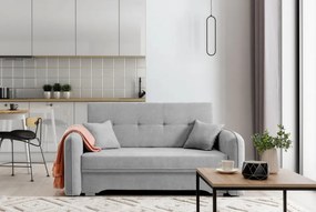Canapea tapitata, extensibila, cu spatiu pentru depozitare, 155x75x105 cm, Laine 01, Eltap (Culoare: Violet / Poco 41)