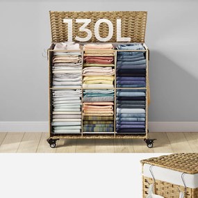 Coș de rufe din plastic 66 x 33 x 66 cm