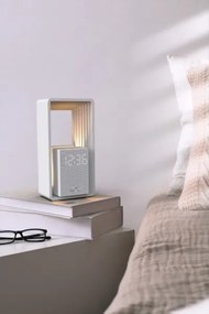 Immax 09113L - Lampă de birou LED cu ceas deșteptător și încărcare CALM LED/3,5W/5V