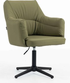 HR840CROSS Scaun Khaki Piele Ecologica Premium Soft cu Bază Neagră