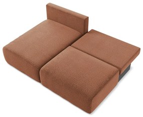 Colțar cărămiziu extensibil/cu spațiu de depozitare (cu colț pe partea stângă) Kalena – Makamii