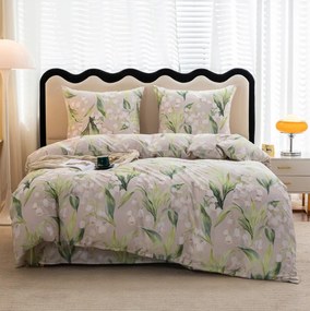 Lenjerie de pat din microfibra MUGUET cu model Dimensiune lenjerie de pat: 70 x 80 cm | 140 x 200 cm