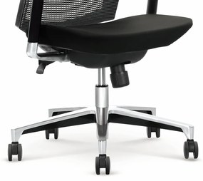 Scaun de birou Ambasador, gri/negru