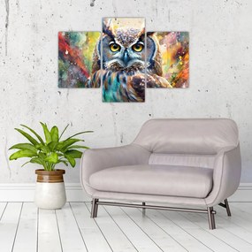 Tablou - Pictură de o bufniță (90x60 cm)