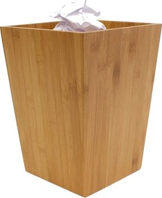 Coș de gunoi în culoare naturală din bambus 3 l – MSV