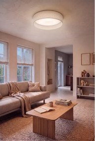 Brilagi-LED lampă LED dimabilă VEL. SM. ST. 36W/230V 3000-6000K, diam. 55 cm, cremă WT + telecomandă