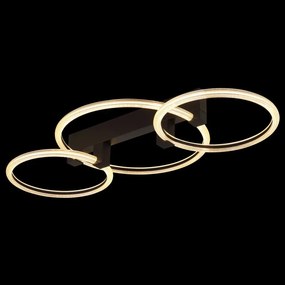 Plafoniera LED metal negru FLETCHER D2