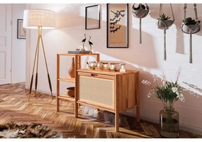 Bibliotecă din lemn de stejar 115x86 cm Pola – The Beds