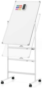 Tablă magnetică reversibilă cu accesorii, 60 x 90 cm