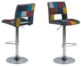 Set 2 scaune pentru bar Actona Wilma Barstool Patchwork