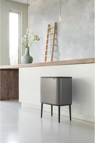 Cos de gunoi Brabantia Bo Touch 651105, 36 l, Deschidere lina si silentioasa, Gri