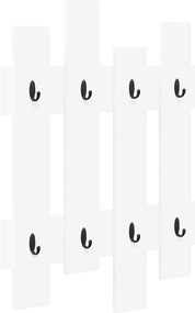 vidaXL Răcător de paltoane montat pe perete Alb 60 x 3 x 82 cm