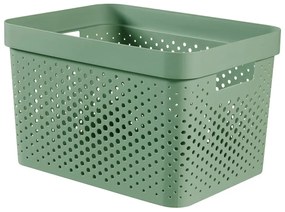 Coș de depozitare Curver Infinity Dots, 17 l, verde