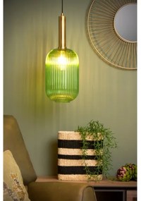 Lustră pe cablu MALOTO 1xE27/40W/230V d. 20 cm verde Lucide 45386/20/33