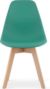OFERTA Scaun verde KITO cu picioare din fag II. calitate