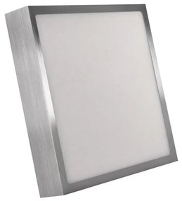 Plafonieră LED/21W/230 3000/3500/4000K 22,5x22,5 cm crom